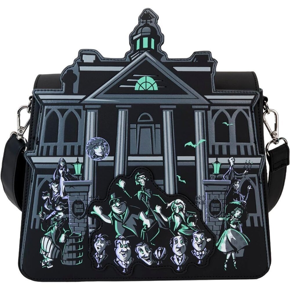Haunted Mansion Crossbody Bag Polyester Vegan Leather Unisex Exclusive
